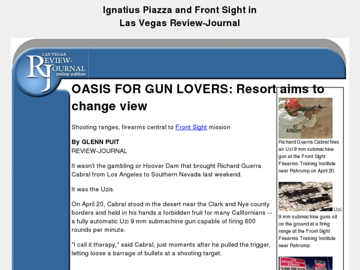 www.ignatius-piazza-and-front-sight-in-las-vegas-review-journal.com