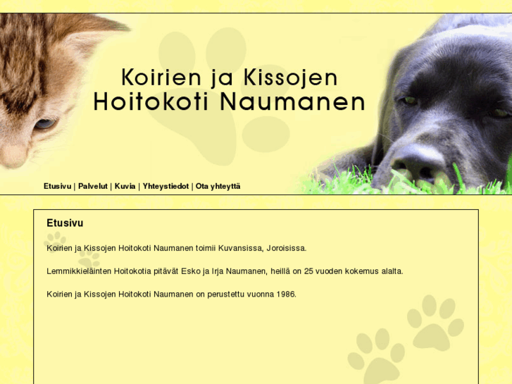 www.koirienjakissojenhoitokoti.com