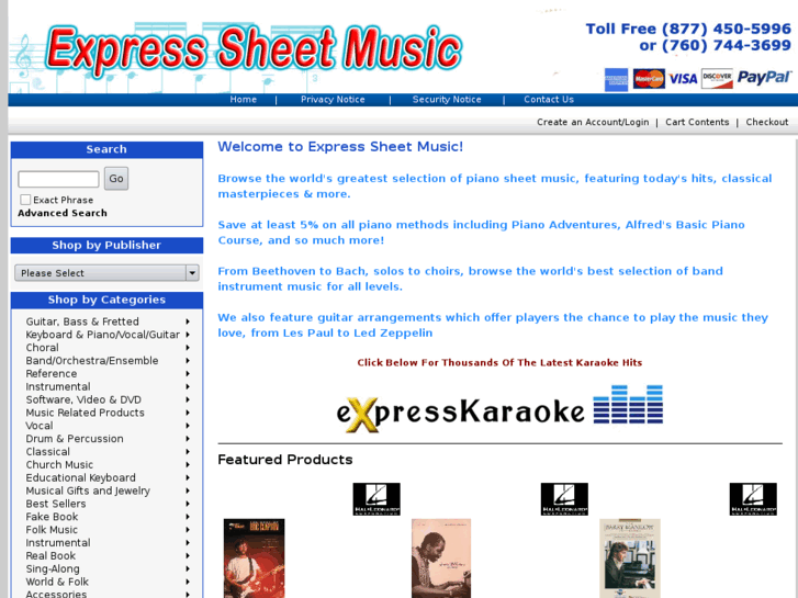 www.expressheetmusic.com