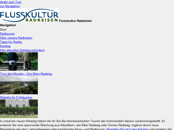 www.flusskultur-radreisen.de