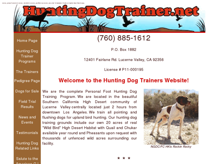 www.huntingdogtrainer.net