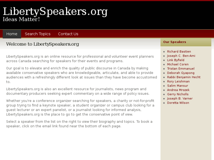 www.libertyspeakers.org