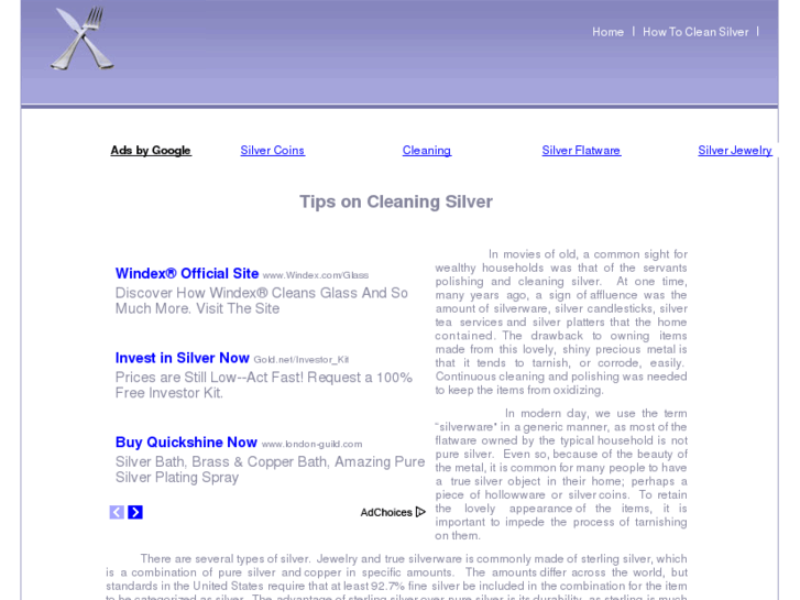 www.cleaningsilver.org