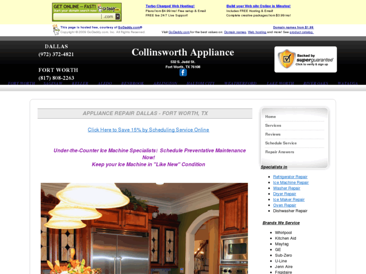 www.collinsworthappliance.com