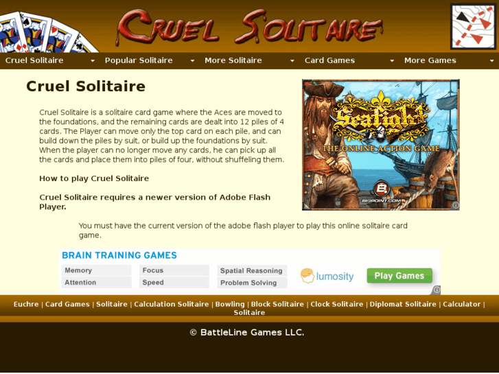 www.cruelsolitaire.com