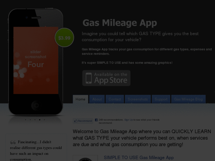 www.gasmileageapp.com