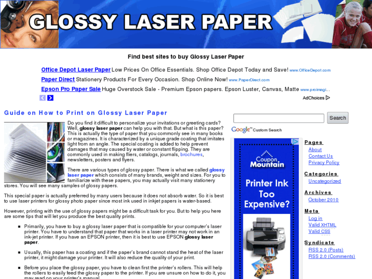 www.glossylaserpaper.net