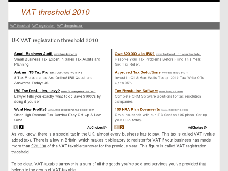 www.vat-threshold.co.uk