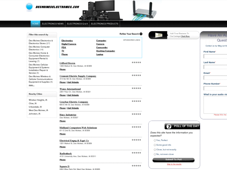 www.desmoineselectronics.com