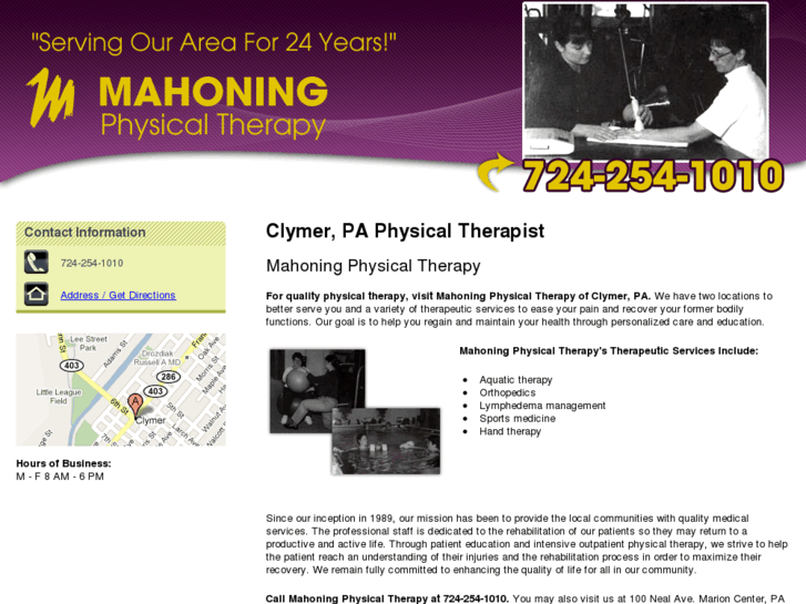 www.mahoningphysicaltherapyclymer.com