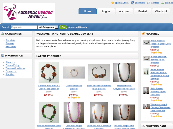 www.authenticbeadedjewelry.com