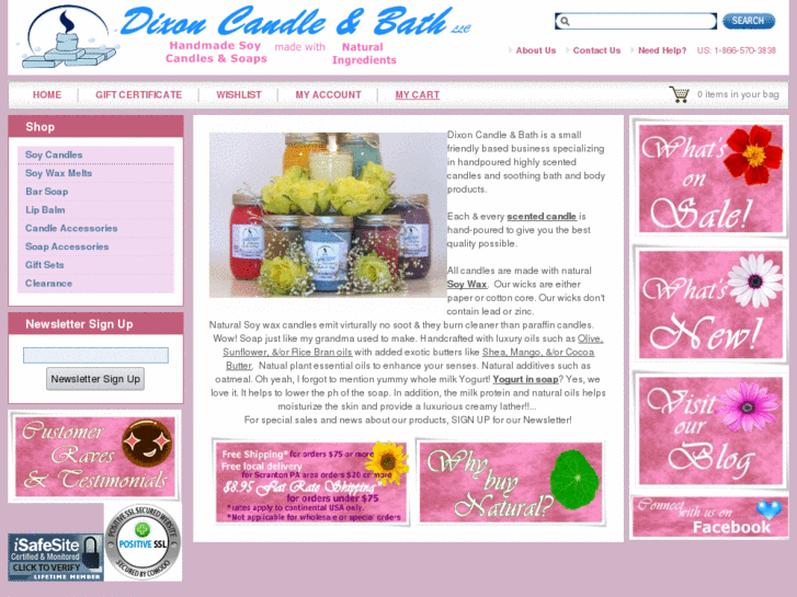 www.dixoncandleandbath.com