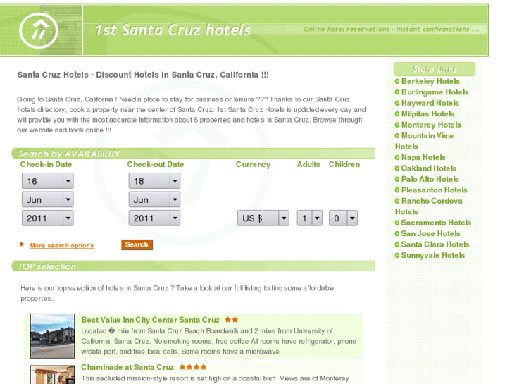 www.1stsantacruzhotels.com