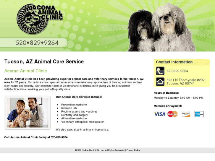 www.acomaveterinariantucson.com