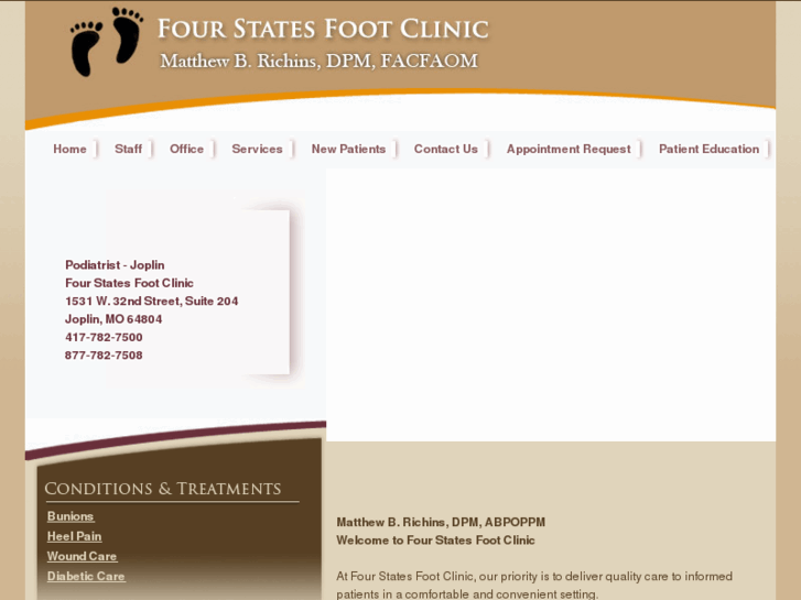 www.fourstatefootclinic.com