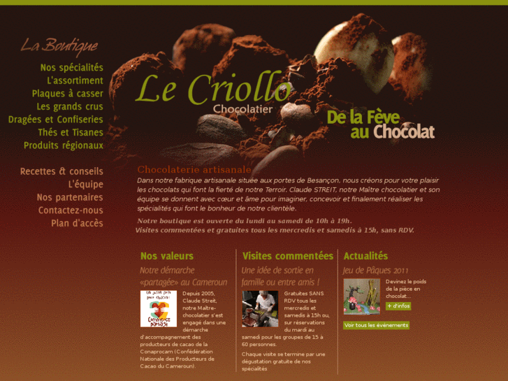 www.lecriollo-chocolatier.com