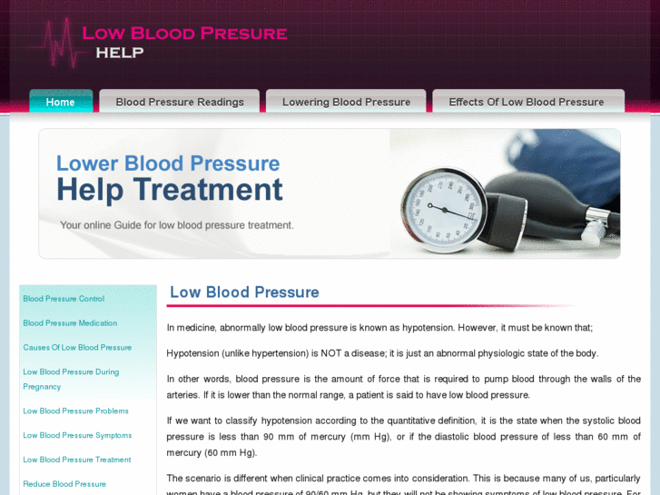 www.lowbloodpressurehelp.com