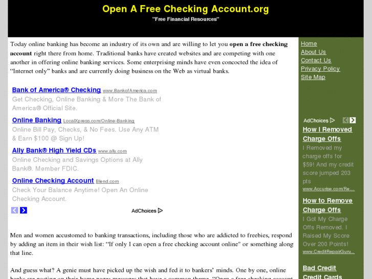 www.openafreecheckingaccount.org