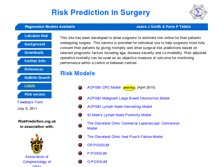 www.riskprediction.org.uk