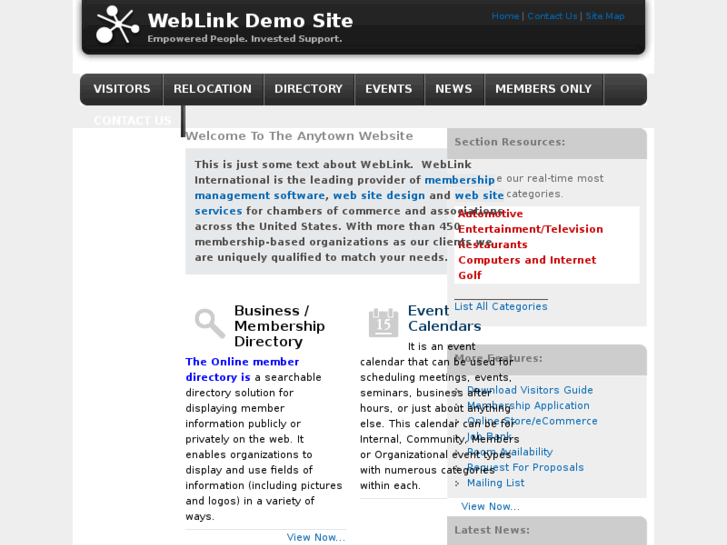 www.weblinkconnectdemo.com