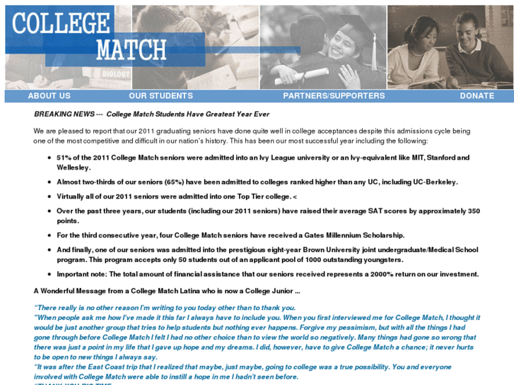 www.collegematchla.org