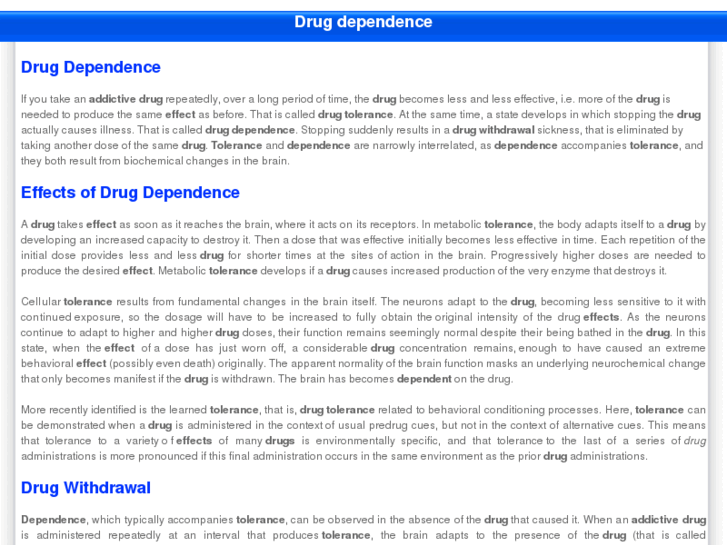 www.drug-dependence.com