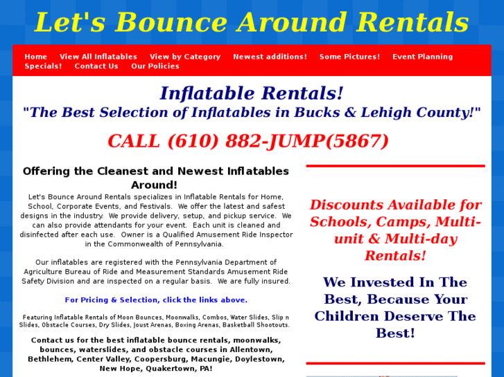 www.letsbouncearoundrentals.com