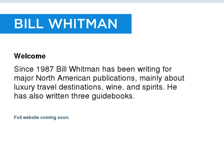 www.billwhitman.com