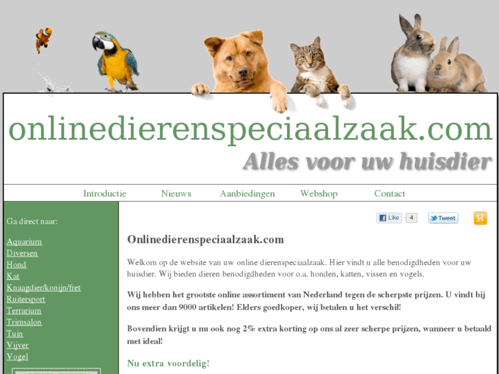 www.onlinedierenspeciaalzaak.com