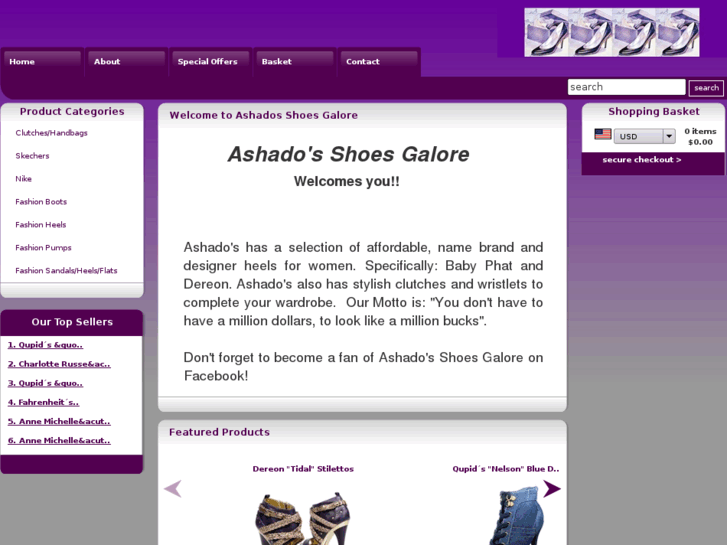 www.ashadoshoesgalore.com