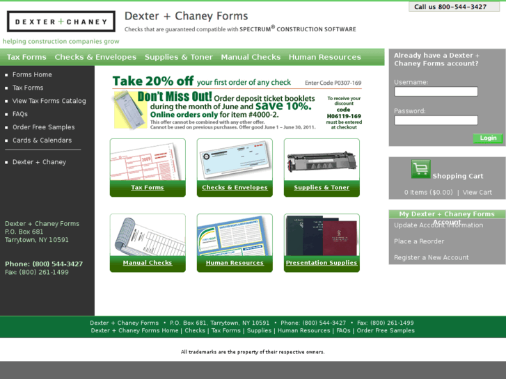 www.dexterchaneyforms.com