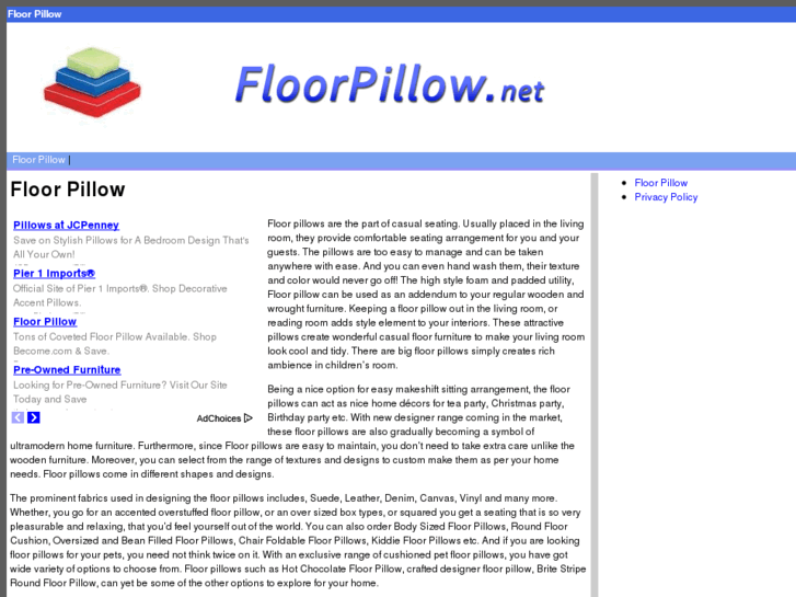 www.floorpillow.net