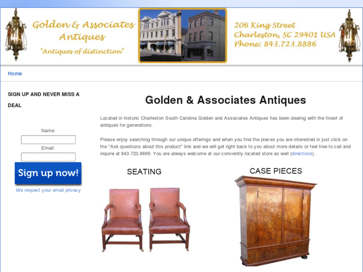 www.goldenandassociatesantiques.com