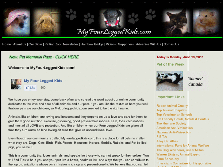 www.myfourleggedkids.com