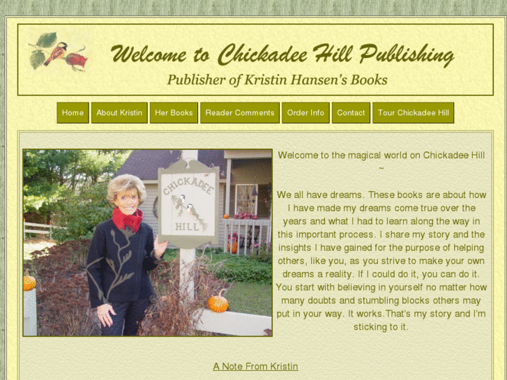 www.chickadeehillpublishing.com