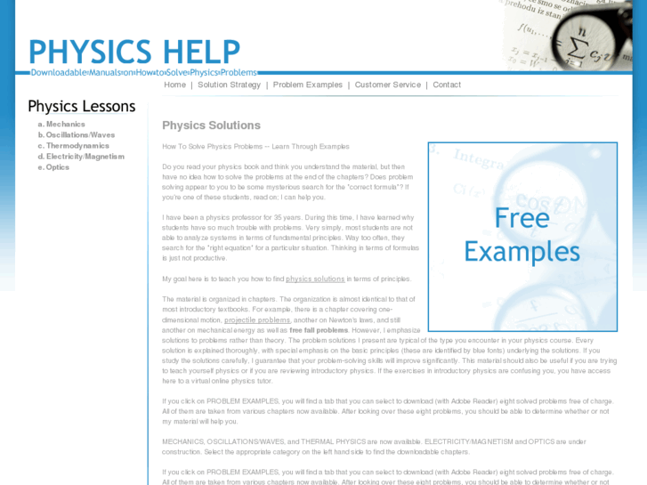 www.physicsproblemsolutions.com