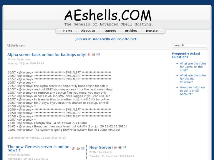 www.aeshells.com