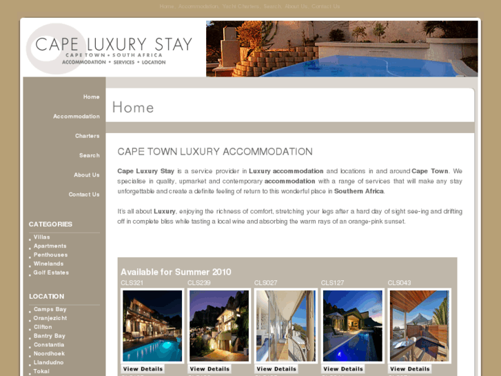 www.capeluxurystay.com