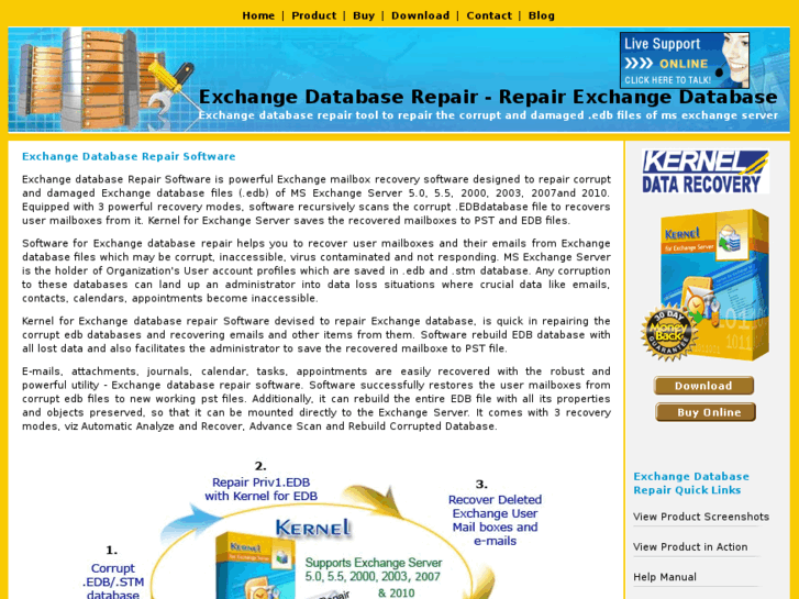 www.exchangedatabaserepair.com