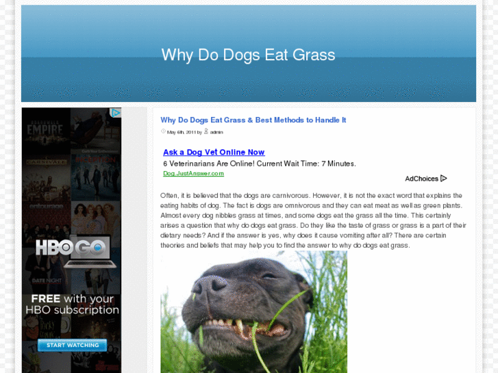 www.whydodogseatgrass.org