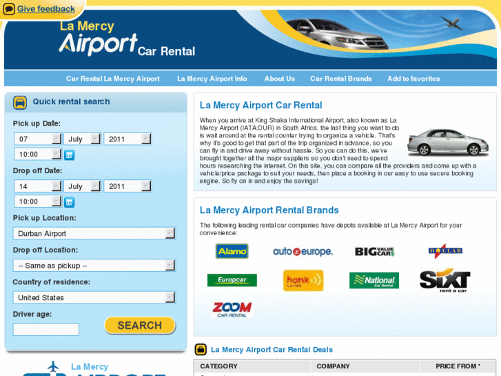 www.lamercyairportcarrental.com