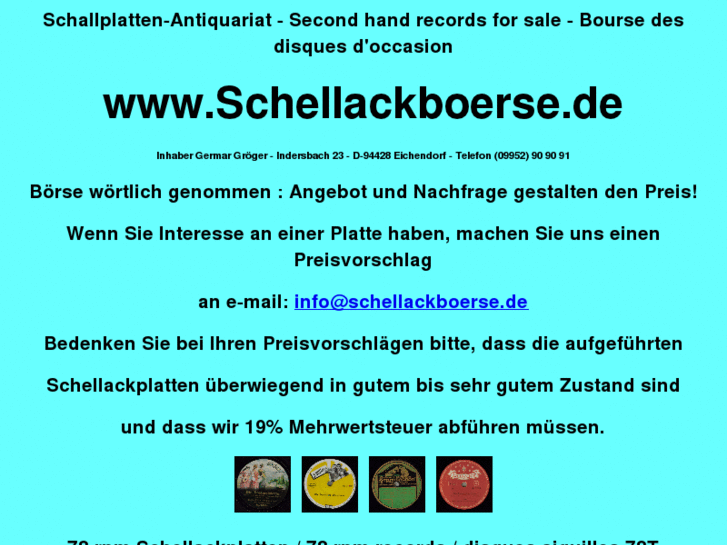 www.schellackboerse.de