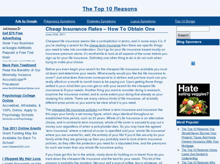 www.thetop10reasons.com