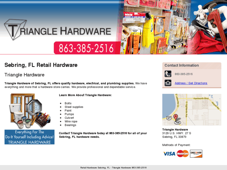 www.trianglehardwaresebringfl.com