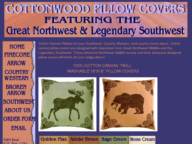 www.cottonwoodpillows.com