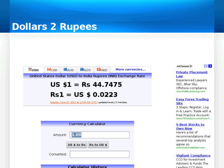 www.dollars2rupee.com