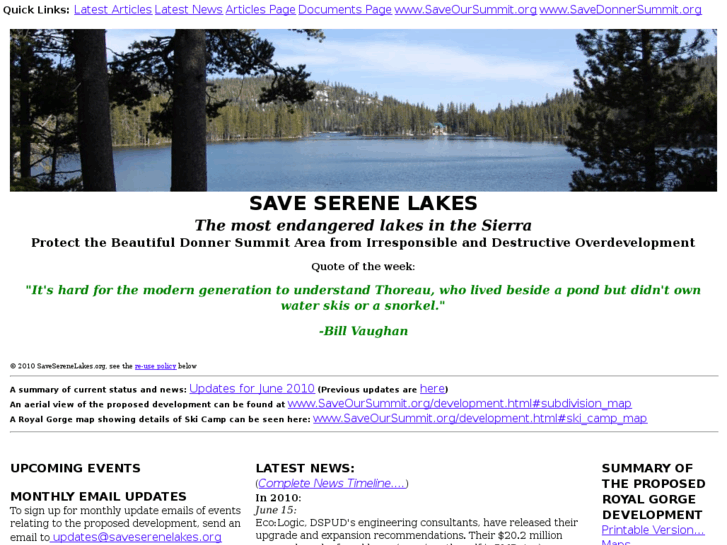 www.saveserenelakes.org