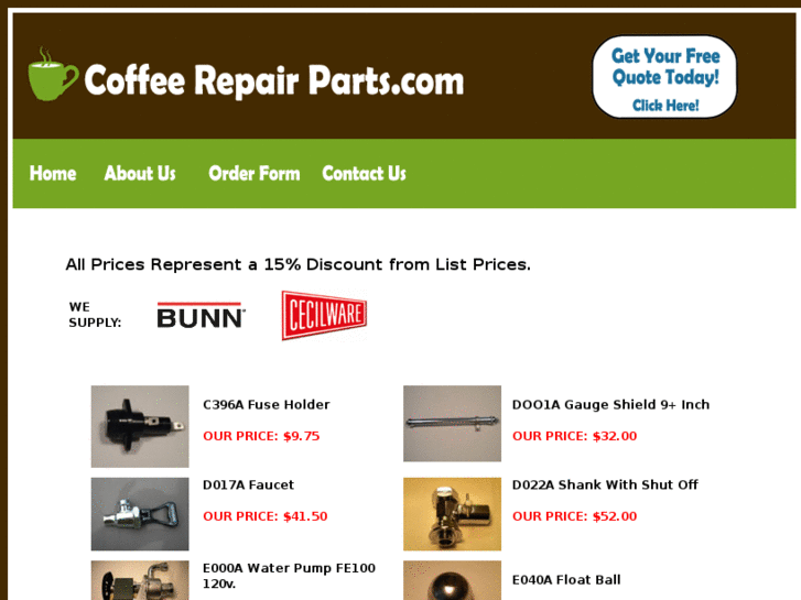 www.coffeerepairparts.com