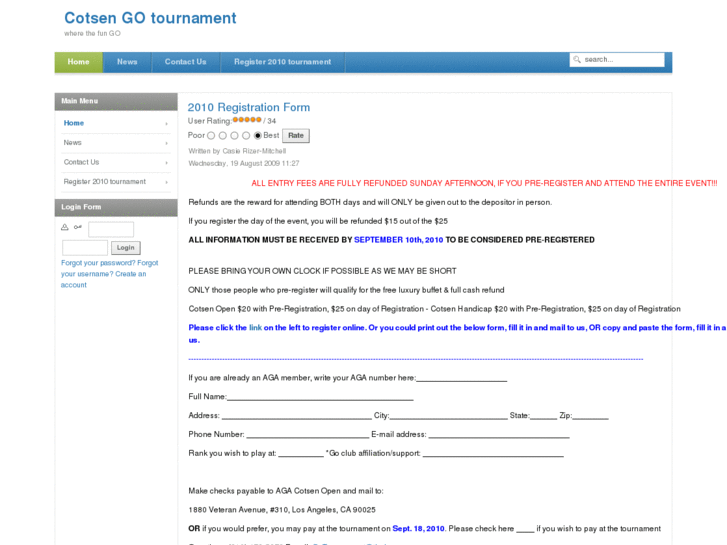 www.cotsengotournament.com