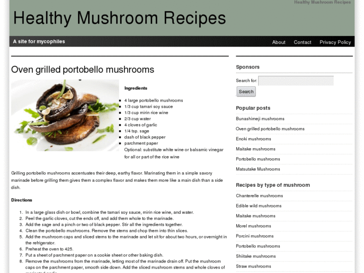 www.healthymushroomrecipes.com